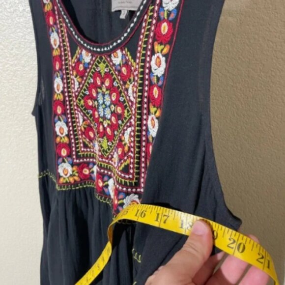 Double D Ranch Black Dress with Colorful Embroidery - Picture 2 of 5